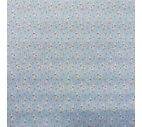 Superior Polycotton Digital Print Fabric Ditsy Ducks Pattern 114cm Wide - Sky - Per A5 Sample