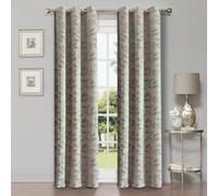 Superior Semi Blackout Curtains - Modern Leaves - 42" x 108" - Grommet Header - Thermal Insulated, Sun Blocking & Room Darkening Drapes for Bedroom, Living Room - Set of 2 Panels - Sage