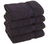 Superior Solid Egyptian Cotton Hand Towel Set, 20" x 30", Navy Blue, 4-Pieces