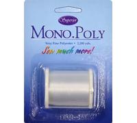 Superior Threads - Monopoly Reduced-Sheen Polyester Thread for Quilting and Invisible Applique, Clear, 2,200 Yds.
