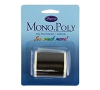 Superior Threads - Monopoly Reduced-Sheen Polyester Thread for Quilting and Invisible Applique, Smoke, 2,200 Yds.