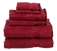 Superior Towel, Cotton, Burgundy, 6PC Set