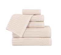 Superior Towel, Cotton, Ivory, 6 Pc Set