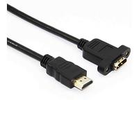 superior ZRL® High Quality Extension Cable HDMI A 1.4 Male to A Female Adapter Extender band Screw Nut for Panel Mount Gold Plated Plugs