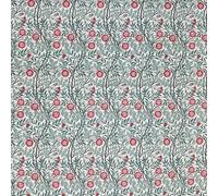 Superiorr Polycotton Digitally Printed William Morris Designs 114cm Wide - Sweet Briar Azure - Per Half Metre