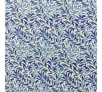 Superiorr Polycotton Digitally Printed William Morris Designs - 114cm Wide - Willow Bough Blue - Per Metre