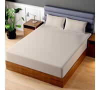 Superity Luxurious Hotel Quality Full XL Fitted Sheet 100% Cotton Ultra Soft, Skin-Friendly & Hypoallergenic Deep Pocket Fits 16 Mattress Easy Care & Snug Fit (Full XL Size -54 x 80)