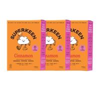 SUPERKEEN Breakfast Cereal | Gluten Free Cereal with Tiger Nuts | Sugar Free, High Fibre, Plant-Based, Nut Free, Organic | Anti-Inflammatory Superfood for Gut Health - The Cinnamon (240g Each)