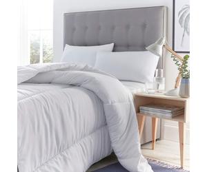 (SuperKing) Silentnight Cooler Summer 4.5 Tog Duvet, White, Double, Hypoallergenic Summer Quilt