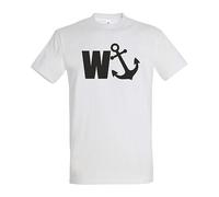 superlemon W'Anker Funny Anchor Rude Comedy Retro Gift Mens Cotton Short Sleeve T-Shirt Sizes S M L XL 2XL XXL 3XL XXXL (l, White)