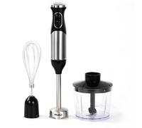 SUPERLEX 3 in 1 Hand Blender 600W Stick Blender with Stainless Steel Blending Leg Hand Whisk and 500ml Chopper Bowl 2 Speed Settings Immersion Handheld Blender for Fruit Vegetable Smoothies Soup
