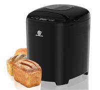 SUPERLEX Bread Maker Machine Automatic Whole Wheat Bread for Gluten Free Sourdough 11 Programmes Delay Start Timer Non Stick Baking Pan Built in Keep Warm Function 1.5lb 2lb Capacity