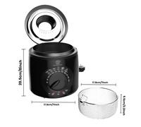 SUPERLEX Deep Fat Fryer Electric Observation Window Chip Pan Non-Stick Basket [EEK: A++]