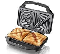 SUPERLEX Deep Fill Sandwich Toaster, 2-Slice 1000W Toastie Maker, Non-Stick