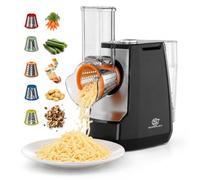 SUPERLEX Electric Cheese Grater 5-in-1, 150W Rotary Vegetable Slicer