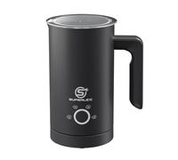 SUPERLEX Milk Frother Electric 4 in 1 Automatic Milk Steamer Warmer Hot and Cold Foam Maker for Latte Cappuccino Macchiato Hot Chocolate 150 ml Frothing 300 ml Heating Large Capacity Easy Clean