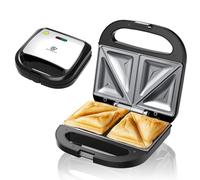 SUPERLEX Mini Cheese Toastie Maker, 750W 4-Slice Toastie Machine, Non-Stick | Fast Heating, Auto Temp Control, Ideal for Petit Pains, Tea Cakes & Kids' Lunchboxes, Space-Saving for Dorms & Caravans