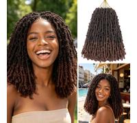 Superlight Butterfly Locs Crochet Hair 12 Inch 6 Packs Color T30#
