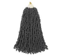 Superlight Butterfly Locs Crochet Hair 18 Inch 6 Packs Color Jet Black