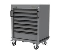 Superline Pro ® Black Edition Modular Mobile Cabinet 7 Drawer 646Mm