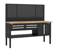 Sealey Superline PRO® Modular Workbench with 4 Drawers & Cupboard Wooden Worktop Adjustable Height 1830mm - APMWB72COMBO1W
