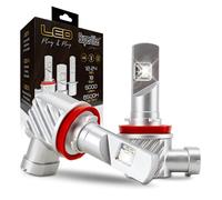 Superlite Halogen to LED H11 Conversion Lamp Kit Plug and Play Gold Series 6500K / 10000 Lumens / 12-24V / 18W For Car, Motorcycle and Truck