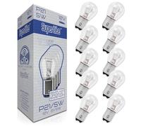 Superlite Set of 10 P21/5W auxiliary halogen bulbs for the Night Vision range. E1 R37/03 approval and RoHs and CE certification. Exceptional durability and brightness.