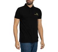 Sergio Tacchini Men's Supermac Primo Polo Shirt, Black/Gold