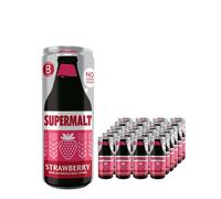 Supermalt Strawberry Can Multipack, 24 x 330 ml