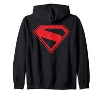 Superman (2025) Mono Color Red Shield Zip Hoodie