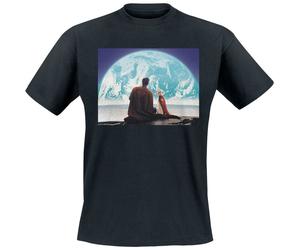 Superman 2025 - Superman Looking at Earth Krypto Cape T-Shirt black 3XL