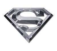 Superman 3D Chrome ABS Car Emblem