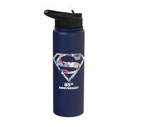 Superman 85th Anniversary Cover Shield Stainless Steel Insulated Water Bottle