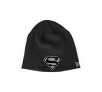 Superman 868008 Superman Silver Logo Era Knit Beanie, Black
