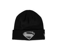 Superman 868009 Superman Justice League Logo Era Cuffed Knit Beanie, Black