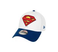 Superman 868138-medium-la Superman Logo Home Colors Era 39Thirty Fitted Hat, White & Blue - Medium & Large