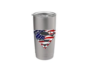 Superman All-American Shield Stainless Steel Insulated Tumbler