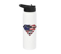 Superman All American Shield Stainless Steel Insulated Water Bottle