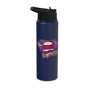 Superman Bizarro Logo Distressed Stainless Steel Insulated Water Bottle