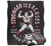 SUPERMAN Blanket, 152 x 127 cm Dad Stronger Than Your Excuses Silky Touch Super Soft Throw Blanket