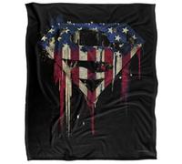 Superman Bleeding Shield Silky Touch Super Soft Throw Blanket 152 X 127 cm, White