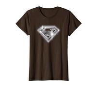 Superman Bling Shield T-Shirt, Women, Brown, 3X-Large