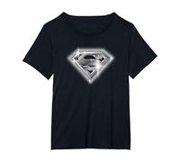 Superman Bling Shield T-Shirt, Women's Plus, Black, 5X