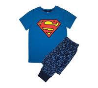 Superman Boy's I´m Your Camouflage Short-Sleeved Long Pyjama Set in Blue | Size: 4-5 Years Superman Blue 4-5 Years
