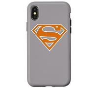 Superman Burnt Orange & White Shield Case for iPhone X/XS
