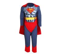 Superman Childrens/Kids Metallic Costume / L Blue/Red BN4957