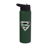 Superman Circuitry Logo Stainless Steel Insulated Water Bottle