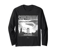 Superman City of Tomorrow Skyline Hero Long Sleeve T-Shirt