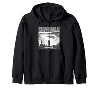 Superman City of Tomorrow Skyline Hero Zip Hoodie