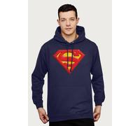 Superman Classic Logo Hooded Sweatshirt in Navy | Size: XL Superman Navy XL